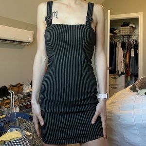 Pinstriped Mini Dress